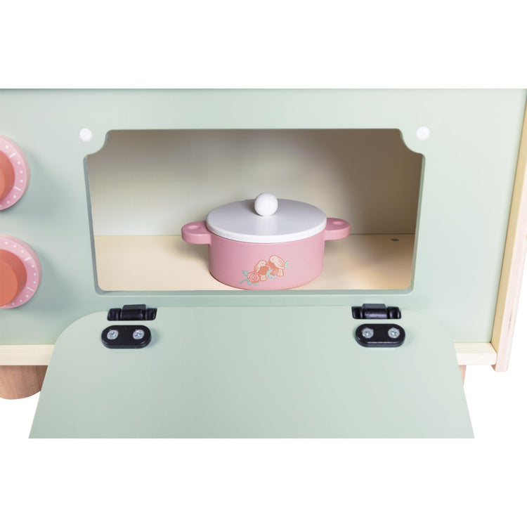 Janod Wooden Kitchenette - 10 Accessories and Sound Knobs