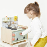 Janod Wooden Kitchenette - 10 Accessories and Sound Knobs