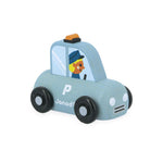 Janod Cross Roads Police Car - Wooden City Hero Cruiser