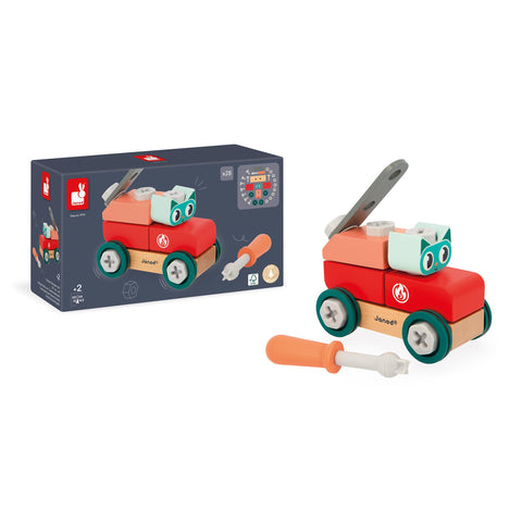 Janod Brico'Kids Cat Car - Buildable Wooden DIY Vehicle