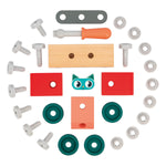Janod Brico'Kids Cat Car - Buildable Wooden DIY Vehicle