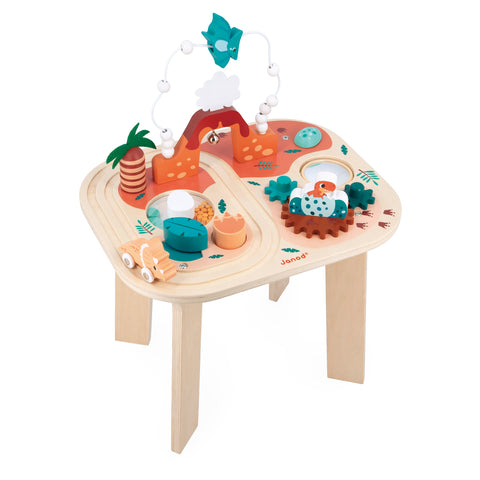 Janod Dino Activity Table - Color Sorting and Motor Skills