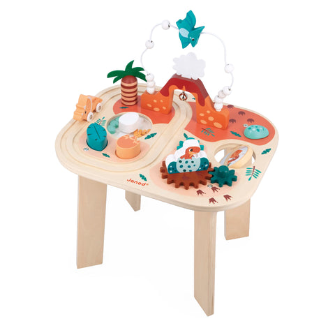 Janod Dino Activity Table - Color Sorting and Motor Skills