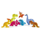 Janod Dinosaur Chunky Puzzle - 7 Easy-Grip Wooden Pieces
