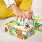Janod Farm Puzzle Cubes - 6 Travel-Friendly Toddler Puzzles