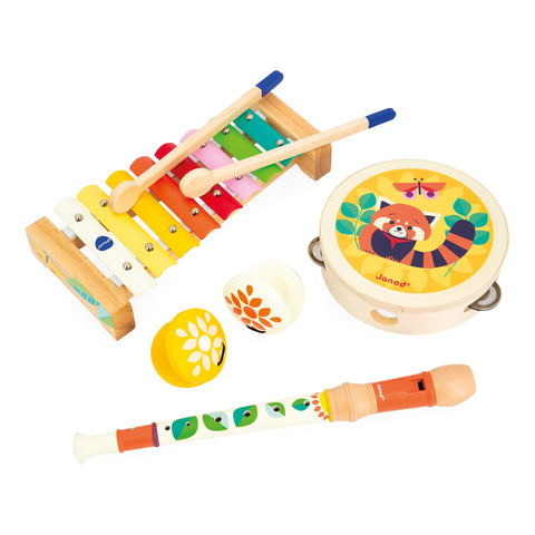 Janod Gioia Music Set - 4 Instruments for Early Rhythm Fun