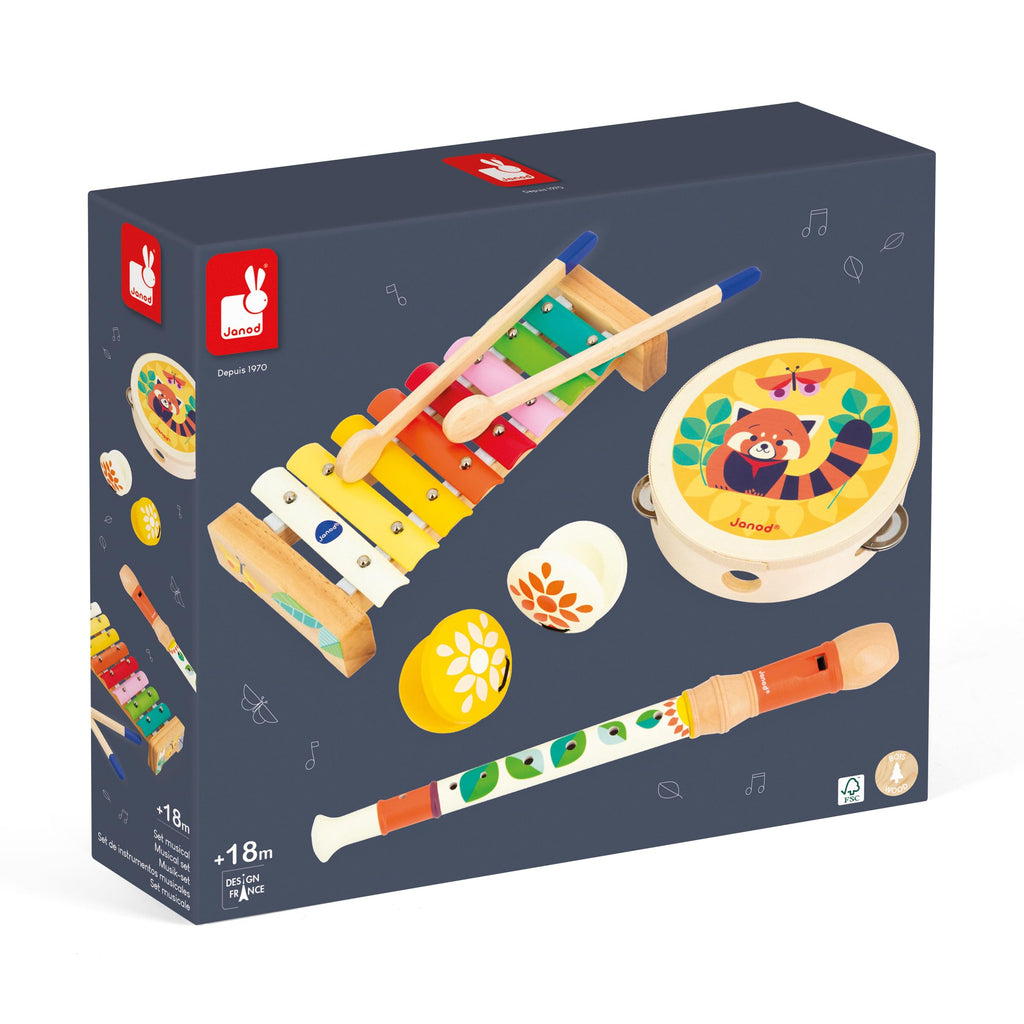Janod Gioia Music Set - 4 Instruments for Early Rhythm Fun