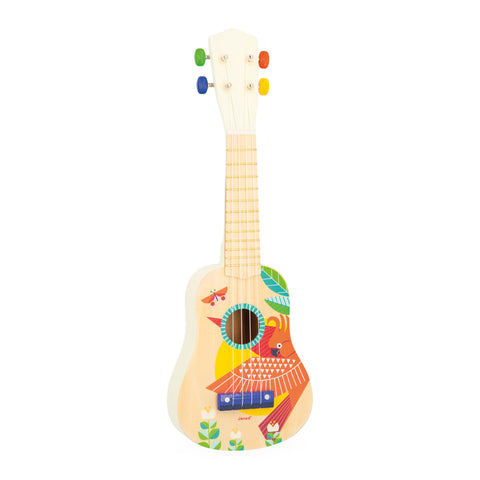 Janod Gioia Ukulele - 20-Inch Music Toy with Extra Strings