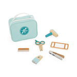 Janod Hairdresser's Case - Wooden Salon Set for Pretend Play