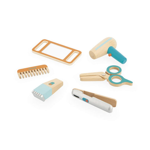 Janod Hairdresser's Case - Wooden Salon Set for Pretend Play