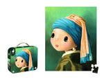 Janod Vermeer Puzzle - 100 Pieces in a Portable Suitcase