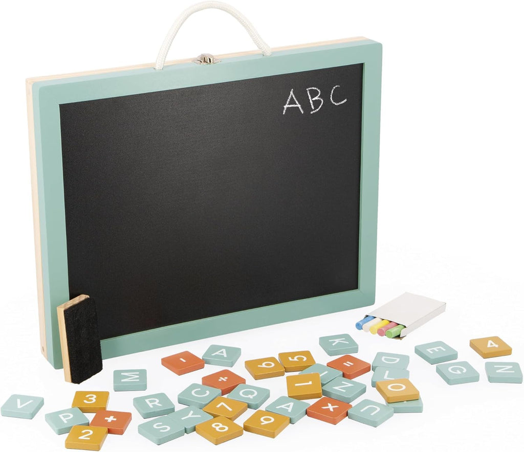 Janod 4-In-1 Wooden Activity Board - 49 Accessories Included