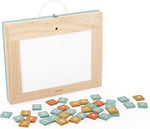 Janod 4-In-1 Wooden Activity Board - 49 Accessories Included