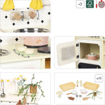 Janod Large Wooden Kitchen - 16 Accessories and 2 Ovens