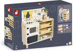 Janod Large Wooden Kitchen - 16 Accessories and 2 Ovens