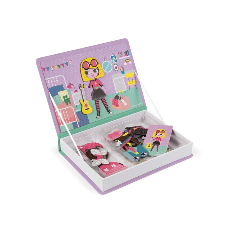 Janod Girls Costumes Magneti'Book - 46 Magnets Dress-Up Play