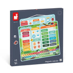 Janod Magnetic Wooden Calendar - 71 Pieces for Daily Learning