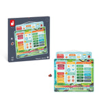 Janod Magnetic Wooden Calendar - 71 Pieces for Daily Learning