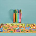 Janod Magneti'Stories Dinosaurs - Magnetic Story Set, 30 Magnets