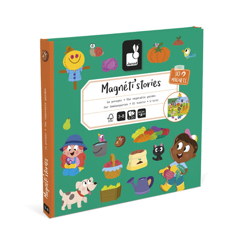 Janod The Garden Magneti'Stories - 30-Piece Garden Play