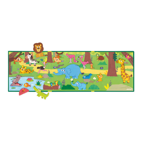 Janod African Animals Magneti'Stories - 30-Piece Safari Fun