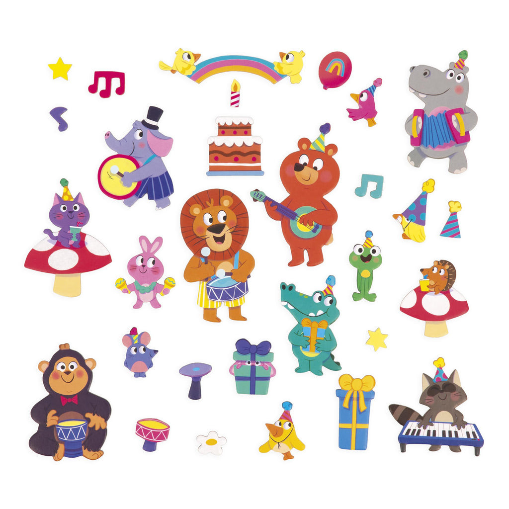 Janod Animal Party Magneti'Stories - 30-Piece Party Play