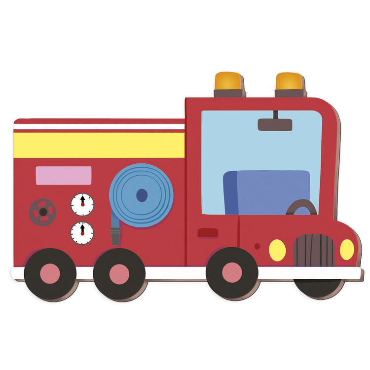 Janod Firefighters Magneti'Stories - 30-Piece Rescue Play