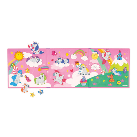Janod Magneti'Stories Unicorns - Magnetic Story Set, 30 Magnets