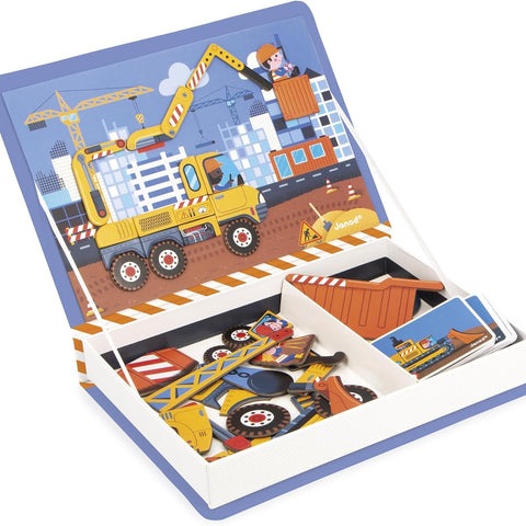 Janod Construction Magneti'Book - 50 Magnets for Builder Fun