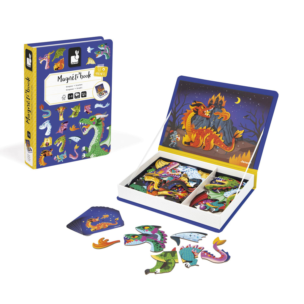 Janod Dragons Magneti'Book - 53 Magnets for Epic Adventures