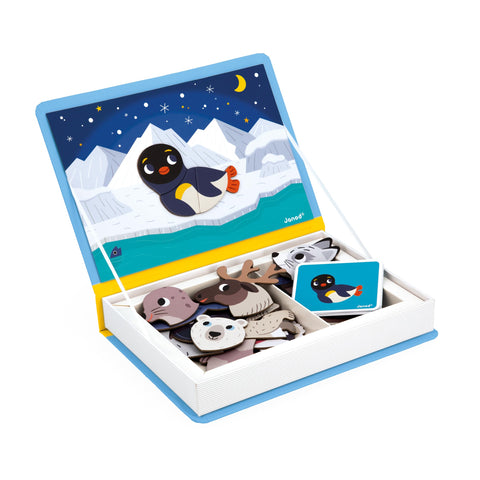 Janod Magneti'Book Polar Animals - 30 Magnets, 10 Models