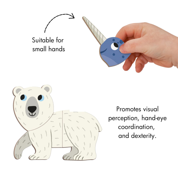 Janod Magneti'Book Polar Animals - 30 Magnets, 10 Models