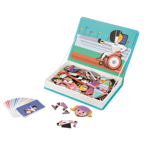 Janod Sports Magneti'Book - 48 Magnets for 16 Sports Stories