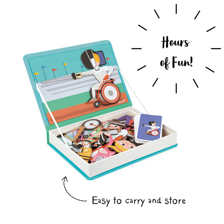 Janod Sports Magneti'Book - 48 Magnets for 16 Sports Stories
