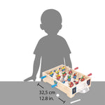 Janod Mini Table Hockey - 12 Players, 3 Balls, FSC Wood
