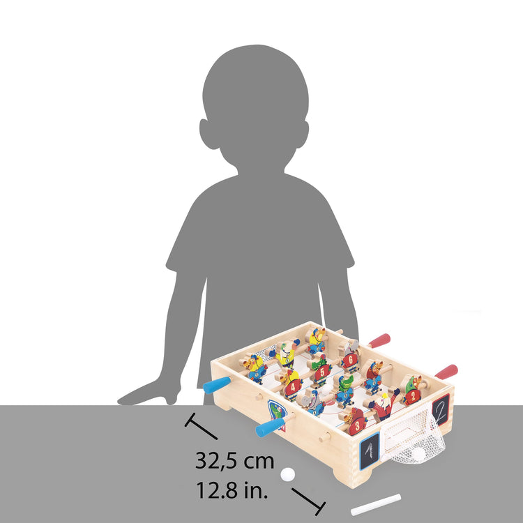 Janod Mini Table Hockey - 12 Players, 3 Balls, FSC Wood