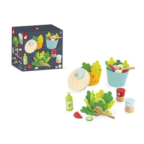 Janod My Mixed Salad Set - 33 Pieces for Creative Kitchen Play