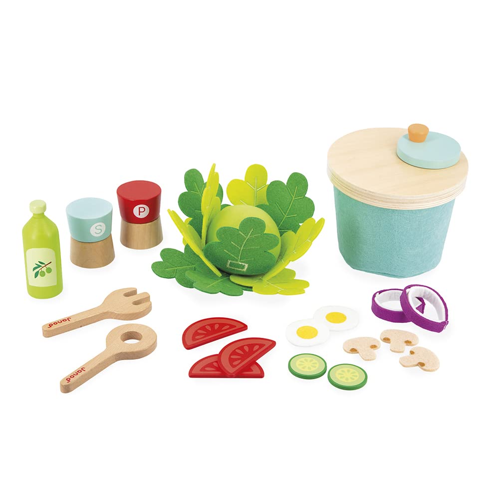 Janod My Mixed Salad Set - 33 Pieces for Creative Kitchen Play