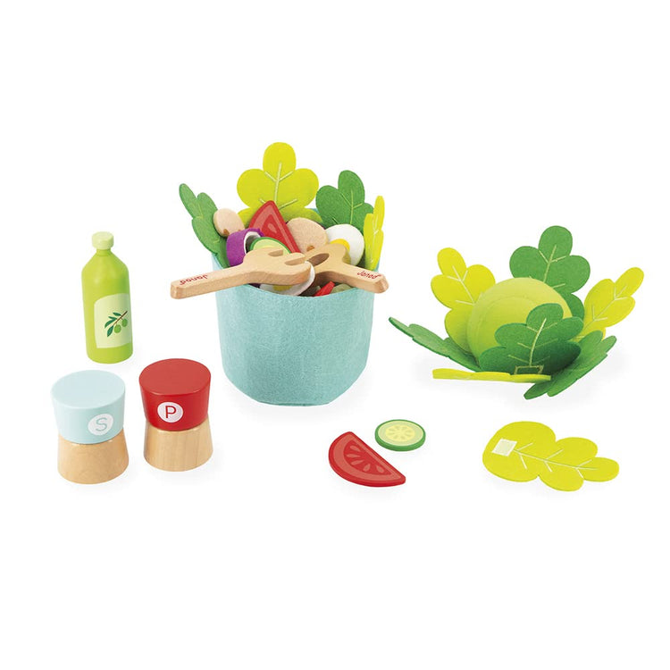 Janod My Mixed Salad Set - 33 Pieces for Creative Kitchen Play
