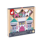 Janod 35 Wooden Cubes - Enchanted Kingdom Building Play Set