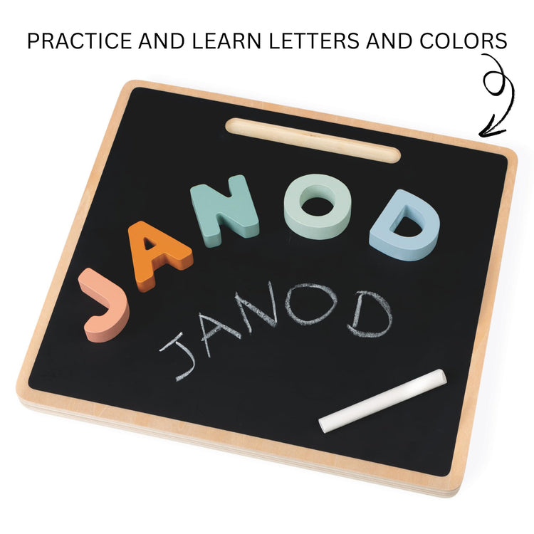 Janod Alphabet Puzzle - 3-In-1 Wooden ABC Learning Board