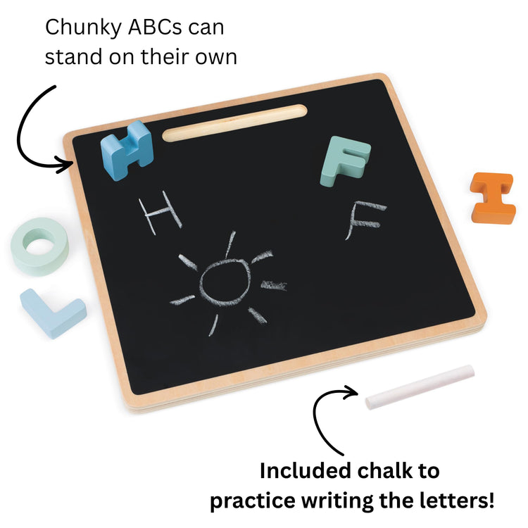 Janod Alphabet Puzzle - 3-In-1 Wooden ABC Learning Board