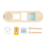Janod Caterpillar Wooden Music Stand - 5 Instruments for Sensory Play