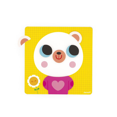 Janod Emotions Bear Magnetic Game - Fun Emotional Learning