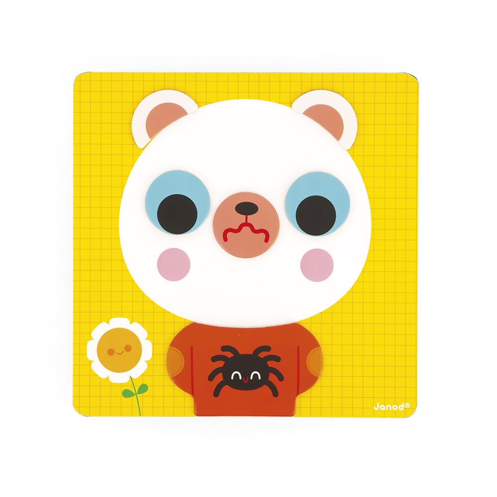 Janod Emotions Bear Magnetic Game - Fun Emotional Learning