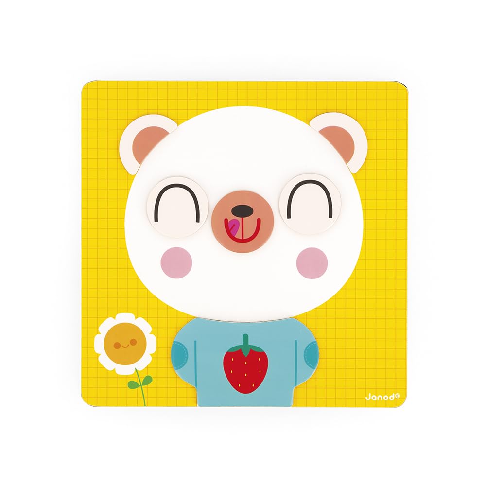 Janod Emotions Bear Magnetic Game - Fun Emotional Learning