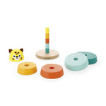 Janod Tropik Jaguar - 5 Wooden Stacking Pieces for Toddlers
