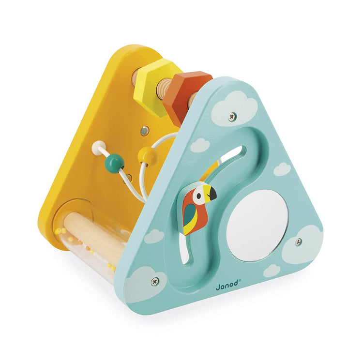 Janod Tropik Pyramid - 7-In-1 Wooden Activity Fun for Toddlers