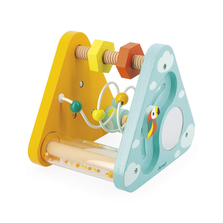 Janod Tropik Pyramid - 7-In-1 Wooden Activity Fun for Toddlers