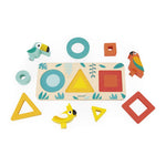 Janod Tropik My First Shapes - 3-in-1 Wooden Sorting Toy